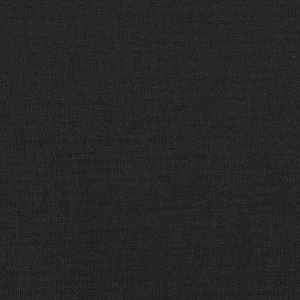 vidaXL Taburet, negru, 45x29,5x35 cm, textil & piele ecologică vidaXL Taburet, negru, 45x29,5x35 cm, textil & piele ecologică