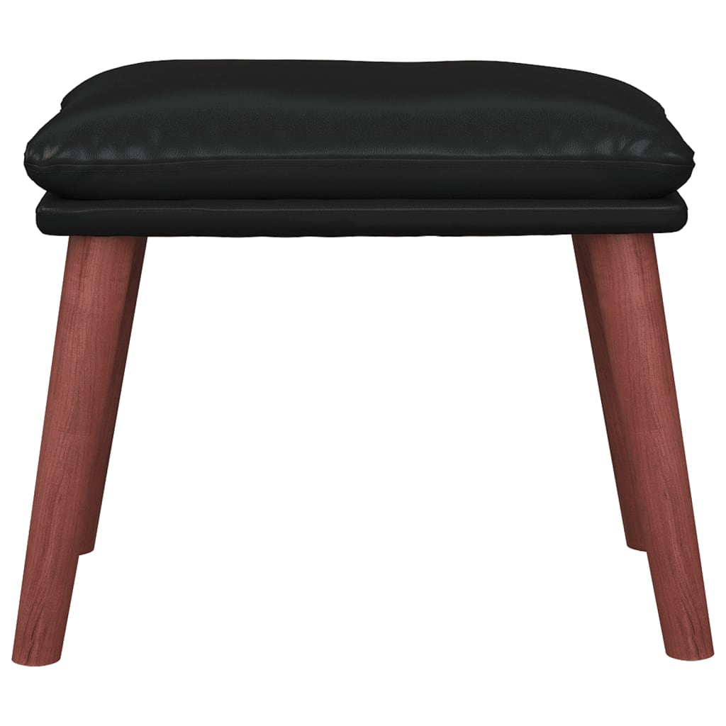 vidaXL Taburet, negru, 45x29,5x35 cm, piele ecologică vidaXL Taburet, negru, 45x29,5x35 cm, piele ecologică