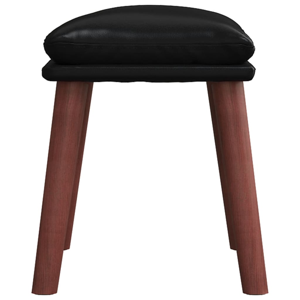 vidaXL Taburet, negru, 45x29,5x35 cm, piele ecologică vidaXL Taburet, negru, 45x29,5x35 cm, piele ecologică