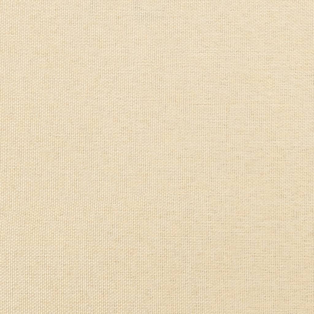 vidaXL Taburet, crem, 45x29,5x35 cm, material textil vidaXL Taburet, crem, 45x29,5x35 cm, material textil
