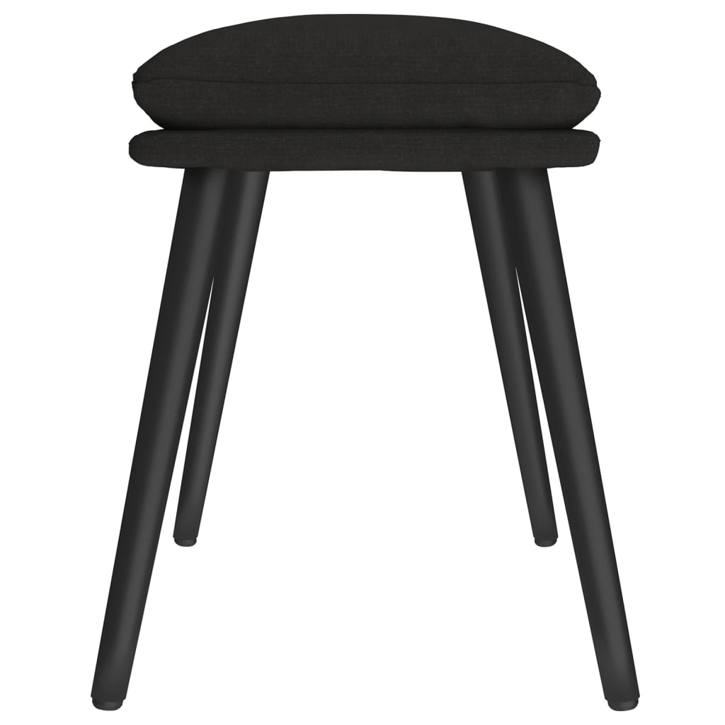 vidaXL Taburet, negru, 45x29,5x35 cm, material textil