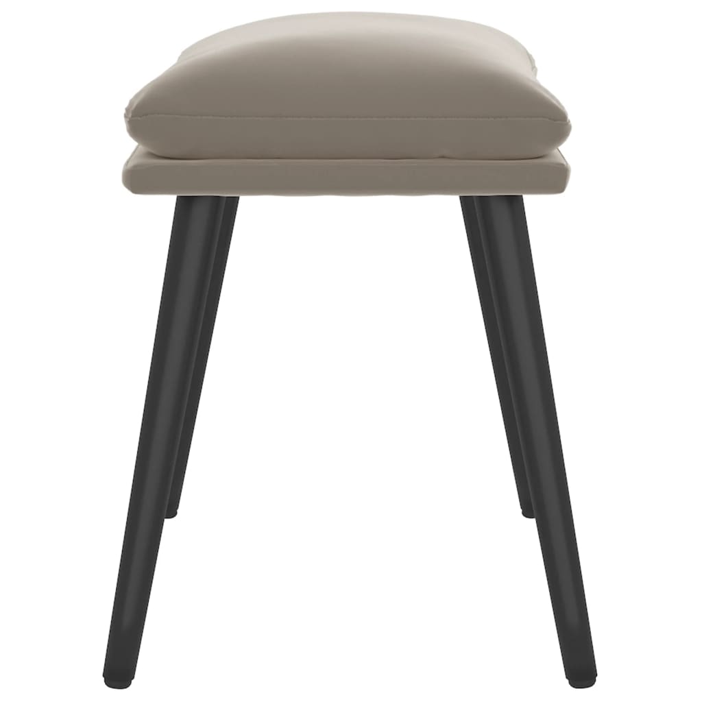 vidaXL Taburet, gri deschis, 45x29,5x35 cm, catifea vidaXL Taburet, gri deschis, 45x29,5x35 cm, catifea