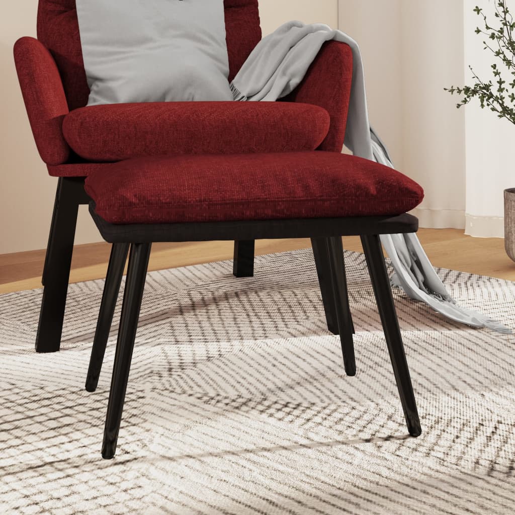vidaXL Taburet, roșu vin, 45x29,5x35 cm, material textil vidaXL Taburet, roșu vin, 45x29,5x35 cm, material textil