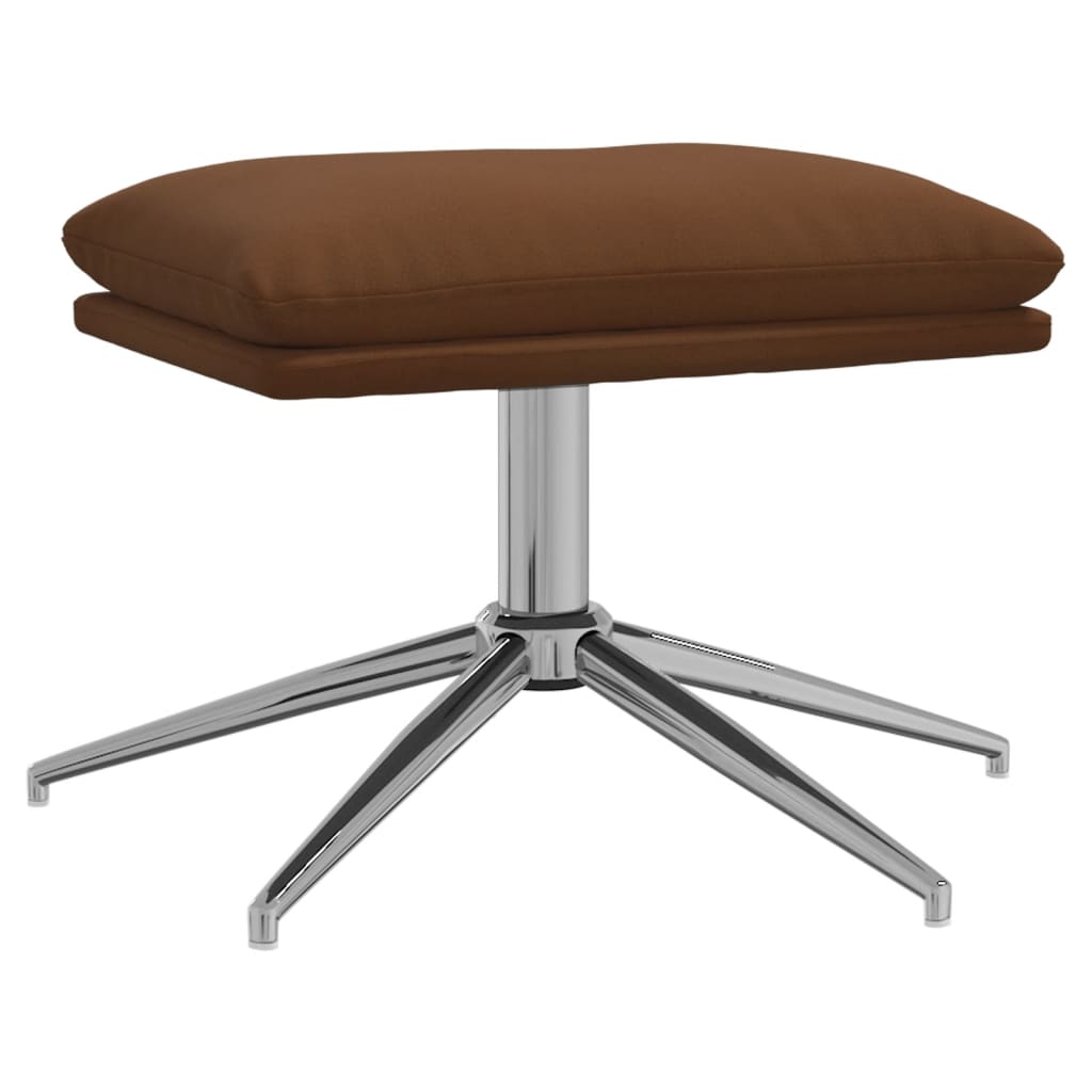vidaXL Taburet, maro, 60x60x35 cm, microfibră vidaXL Taburet, maro, 60x60x35 cm, microfibră