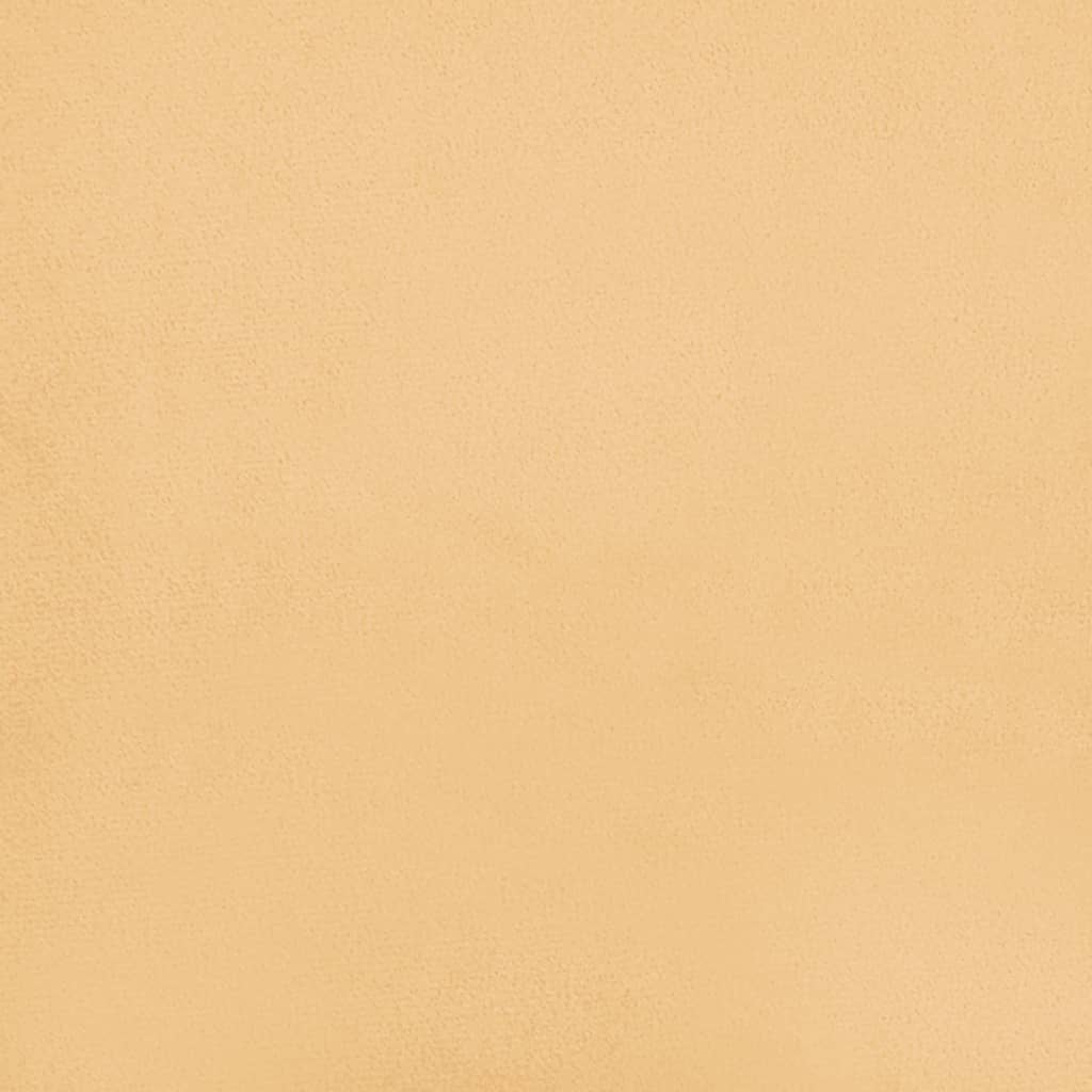 vidaXL Taburet, crem, 60x60x35 cm, microfibră vidaXL Taburet, crem, 60x60x35 cm, microfibră