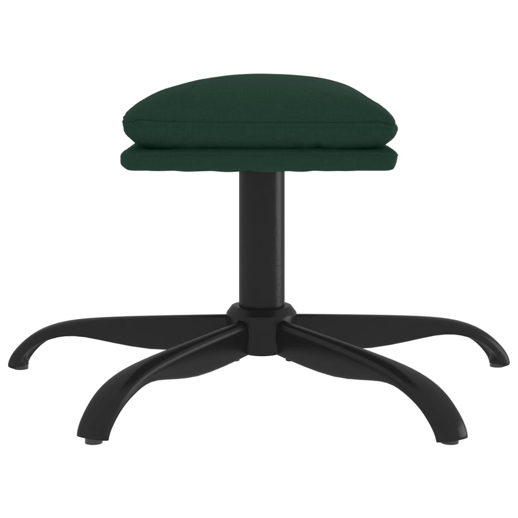 vidaXL Taburet, verde închis, 60x60x36 cm, material textil vidaXL Taburet, verde închis, 60x60x36 cm, material textil