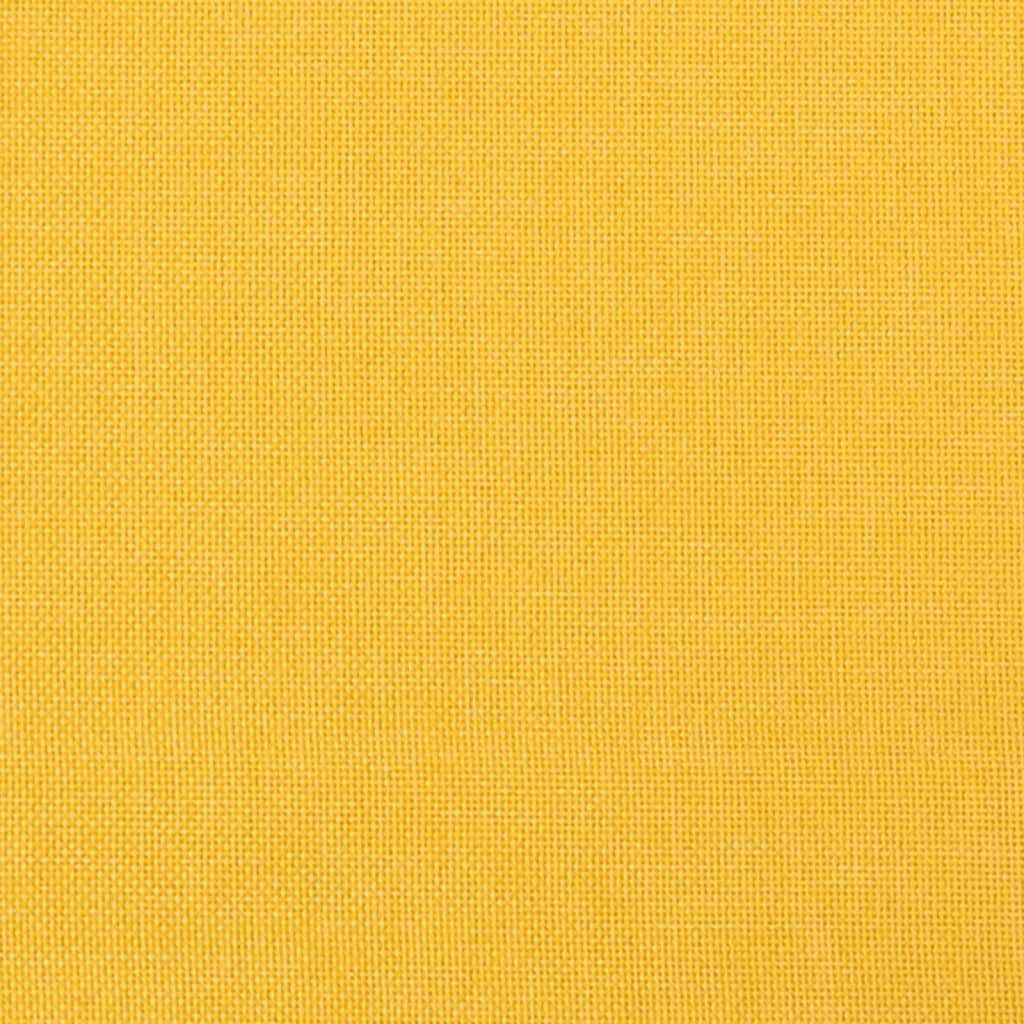 vidaXL Taburet, galben muștar, 60x60x36 cm, material textil vidaXL Taburet, galben muștar, 60x60x36 cm, material textil