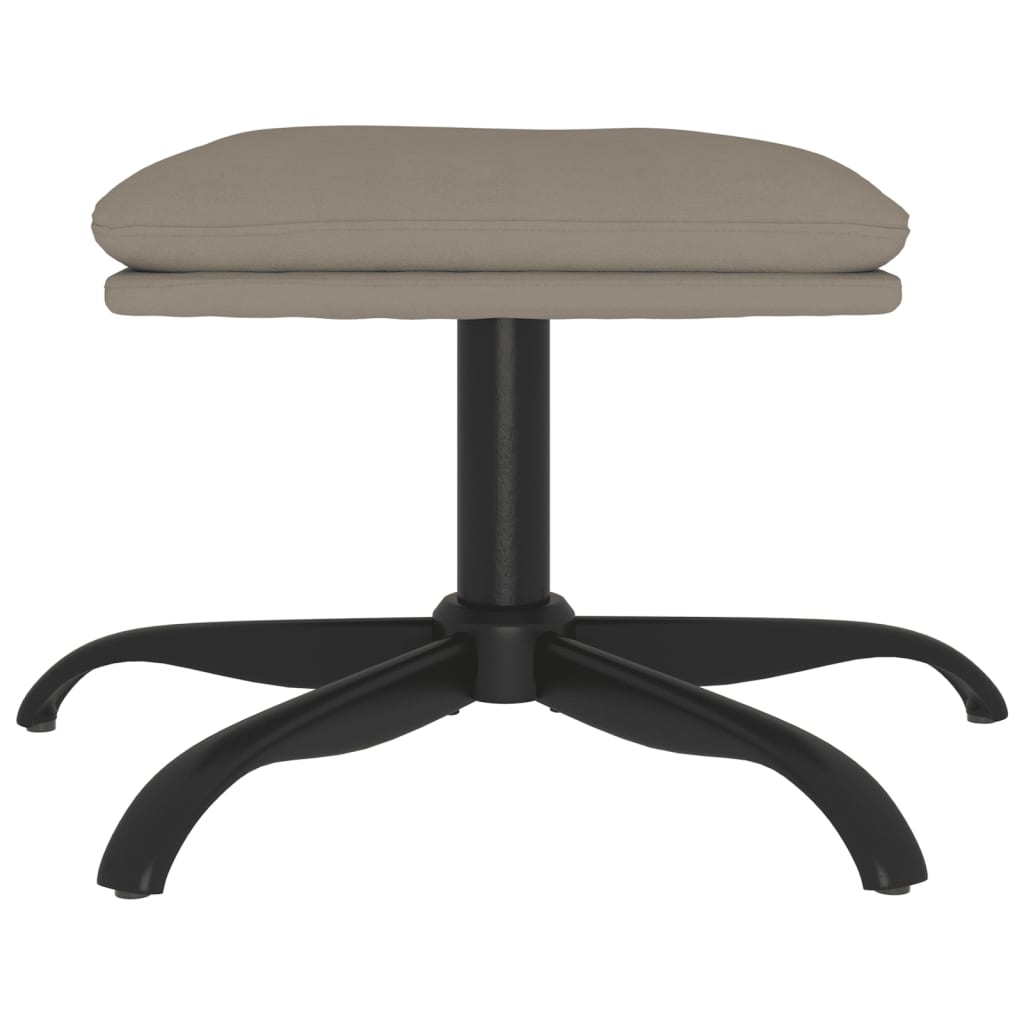 vidaXL Taburet, gri deschis, 60x60x36 cm, catifea vidaXL Taburet, gri deschis, 60x60x36 cm, catifea