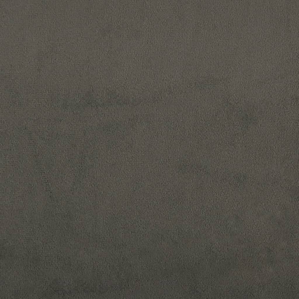 vidaXL Taburet, gri închis, 60x60x36 cm, catifea vidaXL Taburet, gri închis, 60x60x36 cm, catifea