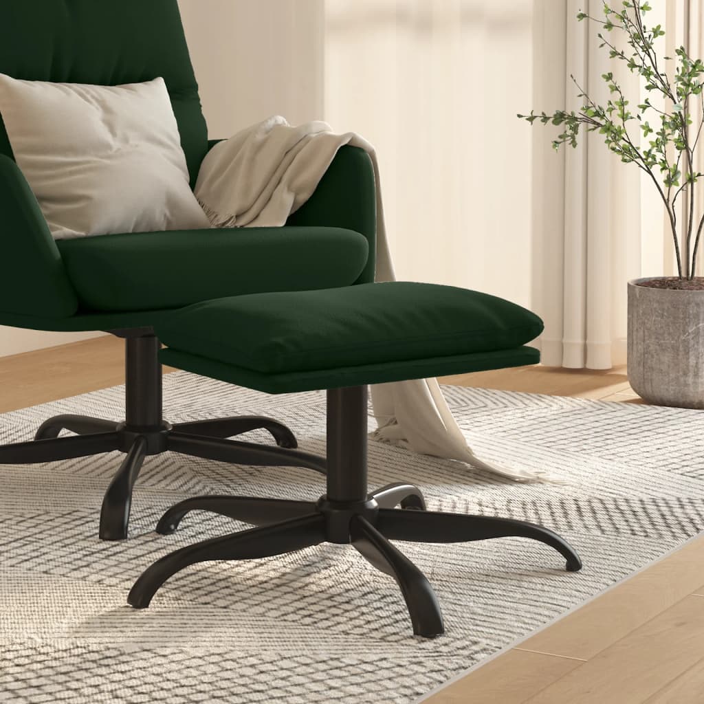 vidaXL Taburet, verde închis, 60x60x36 cm, catifea vidaXL Taburet, verde închis, 60x60x36 cm, catifea