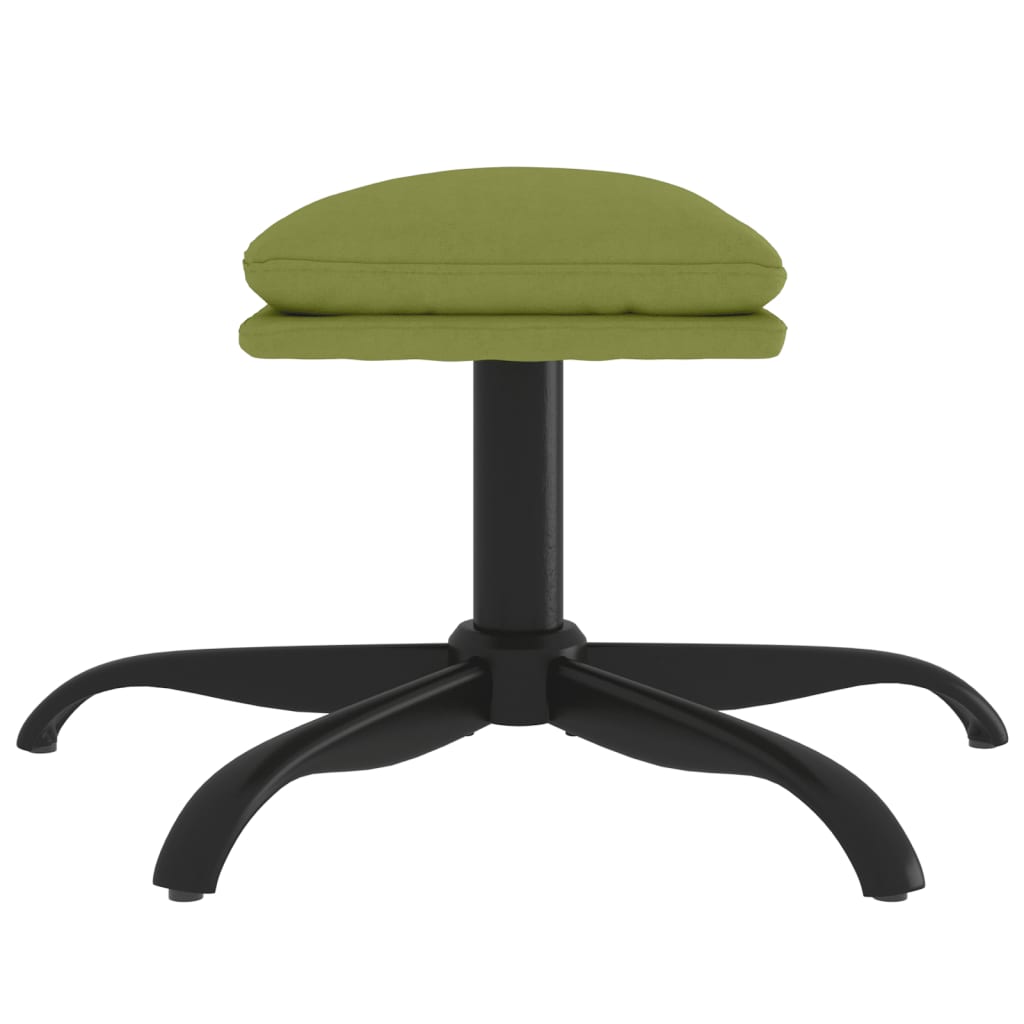 vidaXL Taburet, verde deschis, 60x60x36 cm, catifea vidaXL Taburet, verde deschis, 60x60x36 cm, catifea