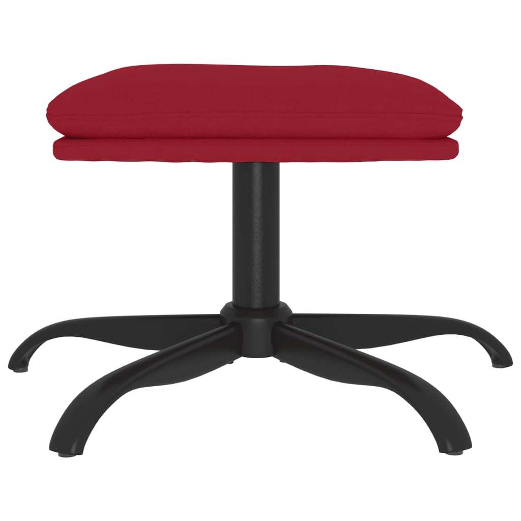 vidaXL Taburet, roșu vin, 60x60x36 cm, catifea vidaXL Taburet, roșu vin, 60x60x36 cm, catifea