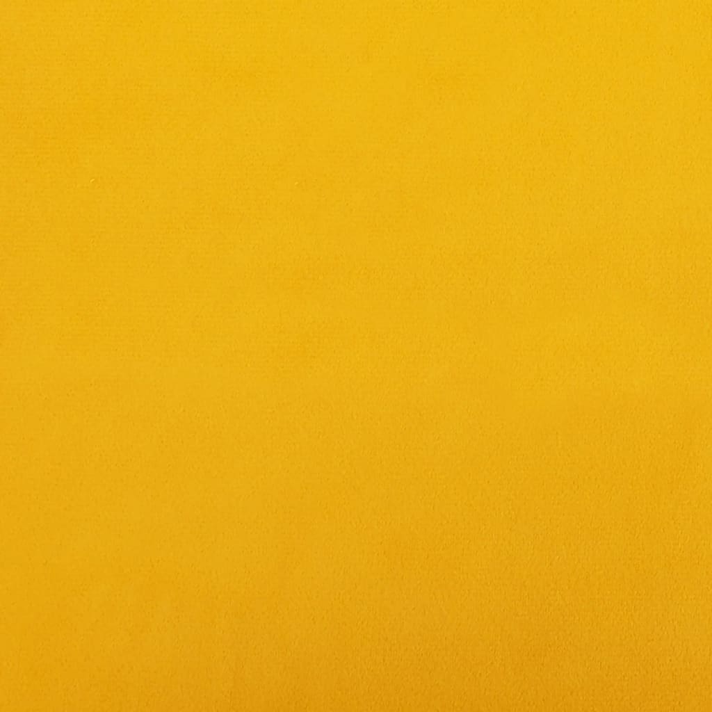 vidaXL Taburet, galben muștar, 60x60x36 cm, catifea vidaXL Taburet, galben muștar, 60x60x36 cm, catifea