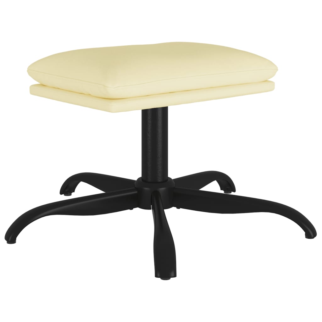 vidaXL Taburet, crem, 60x60x36 cm, piele ecologică vidaXL Taburet, crem, 60x60x36 cm, piele ecologică