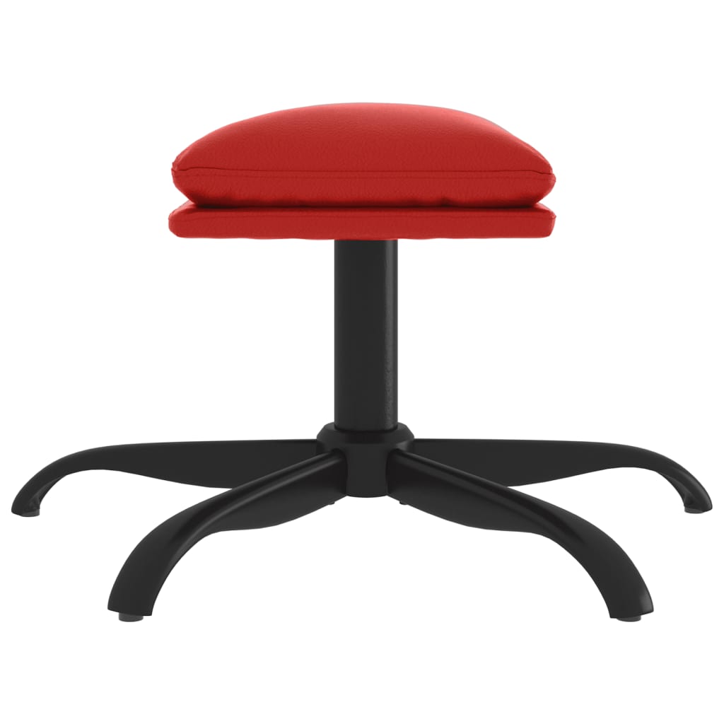 vidaXL Taburet, roșu vin, 60x60x36 cm, piele ecologică vidaXL Taburet, roșu vin, 60x60x36 cm, piele ecologică