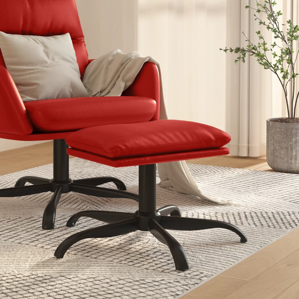 vidaXL Taburet, roșu vin, 60x60x36 cm, piele ecologică vidaXL Taburet, roșu vin, 60x60x36 cm, piele ecologică