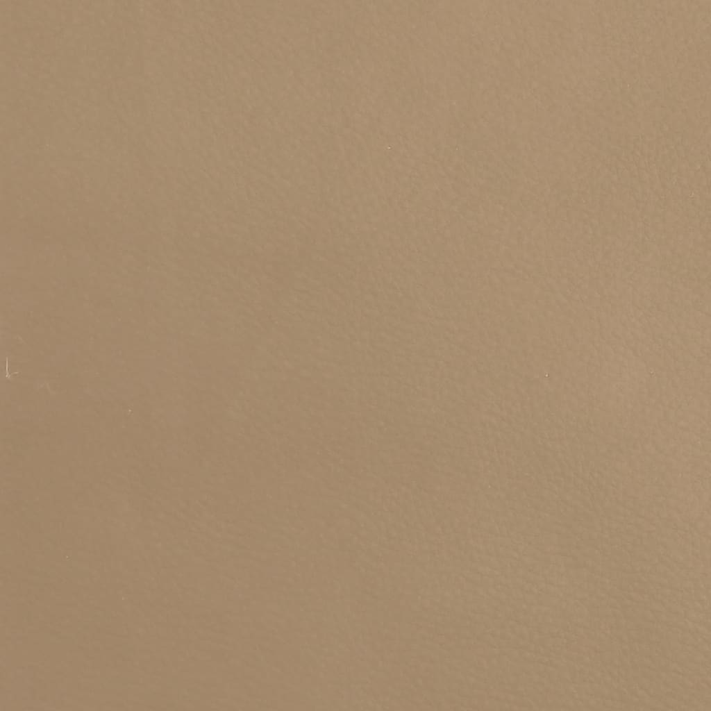 vidaXL Taburet, cappuccino, 60x60x36 cm, piele ecologică vidaXL Taburet, cappuccino, 60x60x36 cm, piele ecologică