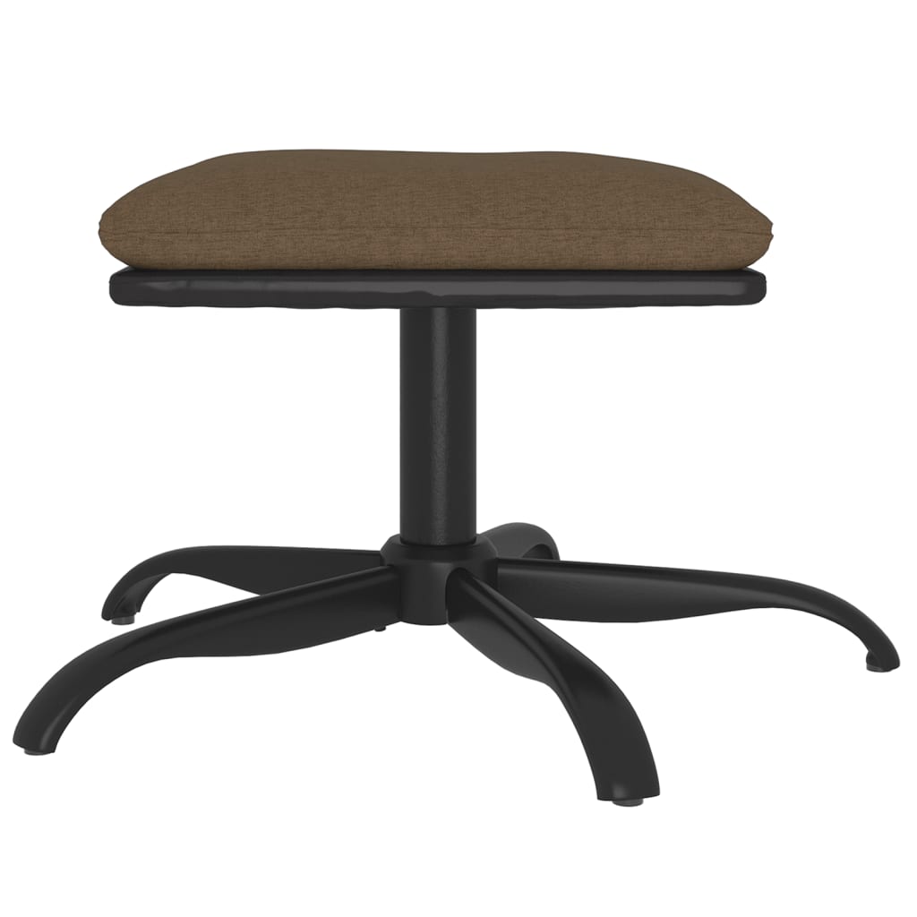 vidaXL Taburet, maro, 60x60x36 cm, textil și piele ecologică vidaXL Taburet, maro, 60x60x36 cm, textil și piele ecologică