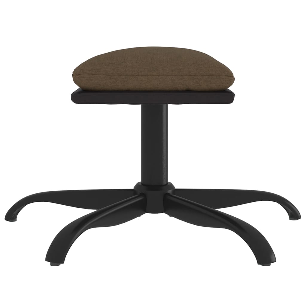 vidaXL Taburet, maro, 60x60x36 cm, textil și piele ecologică vidaXL Taburet, maro, 60x60x36 cm, textil și piele ecologică