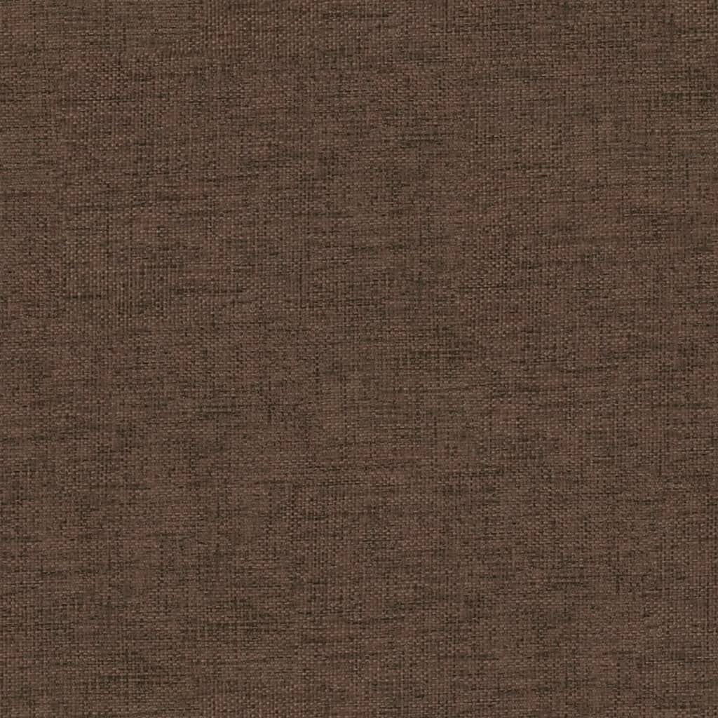 vidaXL Taburet, maro, 60x60x36 cm, textil și piele ecologică vidaXL Taburet, maro, 60x60x36 cm, textil și piele ecologică