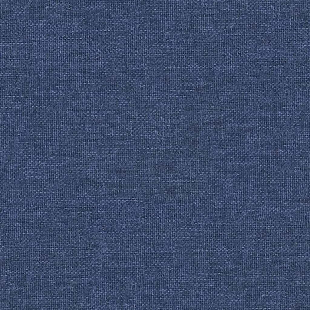 vidaXL Taburet, albastru, 60x60x36 cm, material textil și piele eco vidaXL Taburet, albastru, 60x60x36 cm, material textil și piele eco
