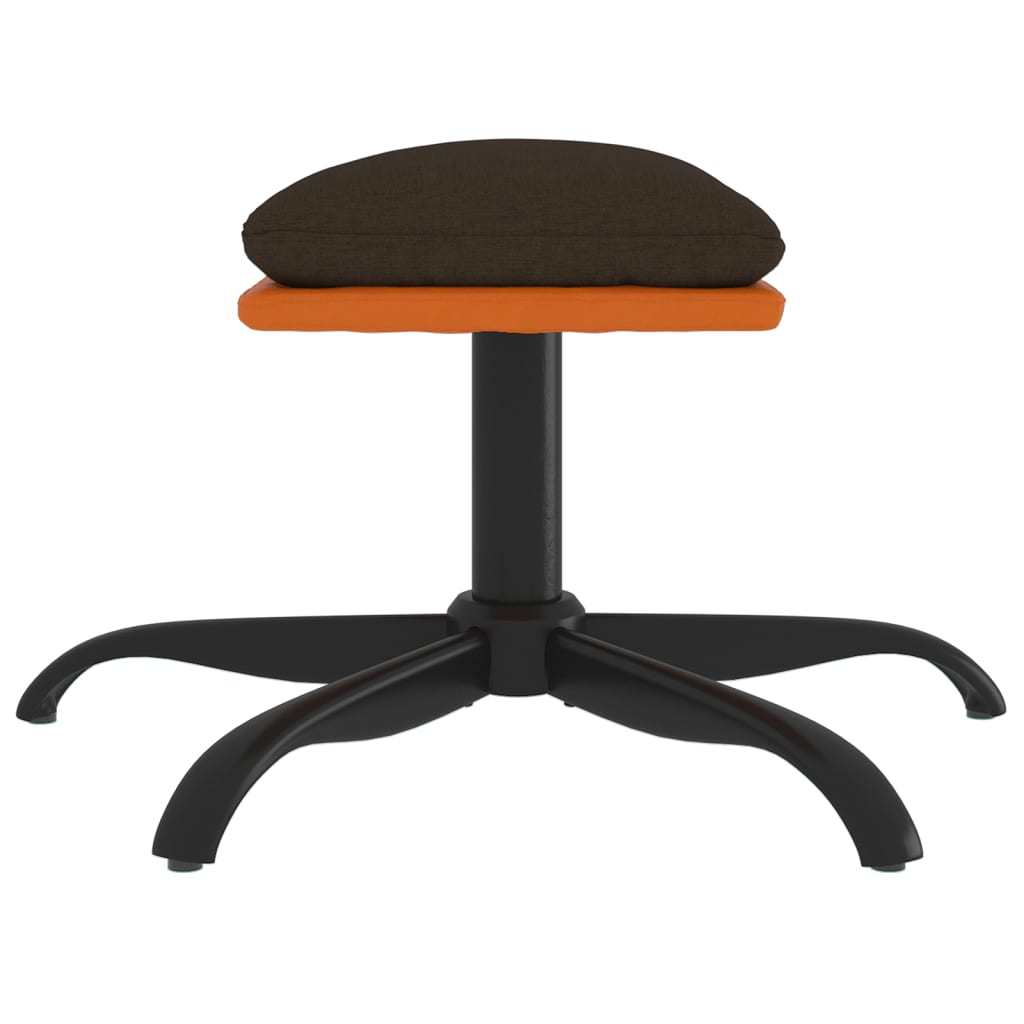 vidaXL Taburet, maro, 60x60x36 cm, textil și piele ecologică vidaXL Taburet, maro, 60x60x36 cm, textil și piele ecologică