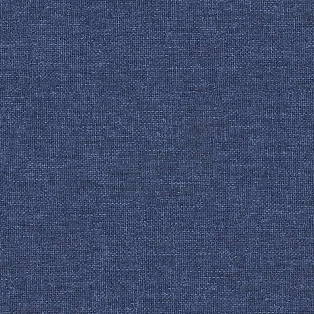 vidaXL Taburet, albastru, 60x60x36 cm, material textil și piele eco vidaXL Taburet, albastru, 60x60x36 cm, material textil și piele eco