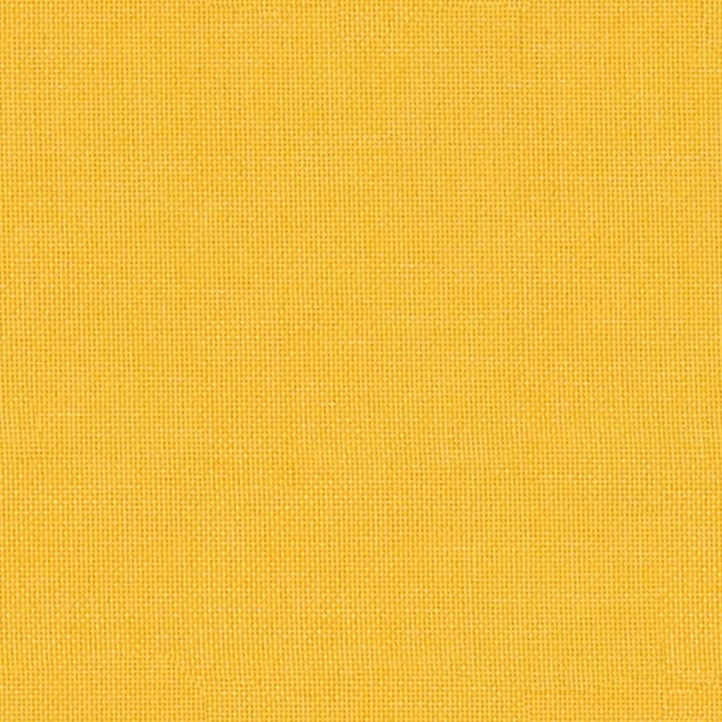 vidaXL Taburet, galben muștar, 60x60x36 cm, textil și piele eco vidaXL Taburet, galben muștar, 60x60x36 cm, textil și piele eco