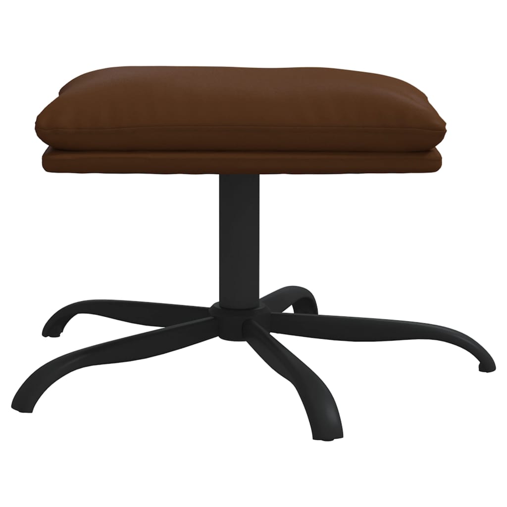 vidaXL Taburet, maro, 45x29,5x36 cm, piele ecologică lucioasă vidaXL Taburet, maro, 45x29,5x36 cm, piele ecologică lucioasă