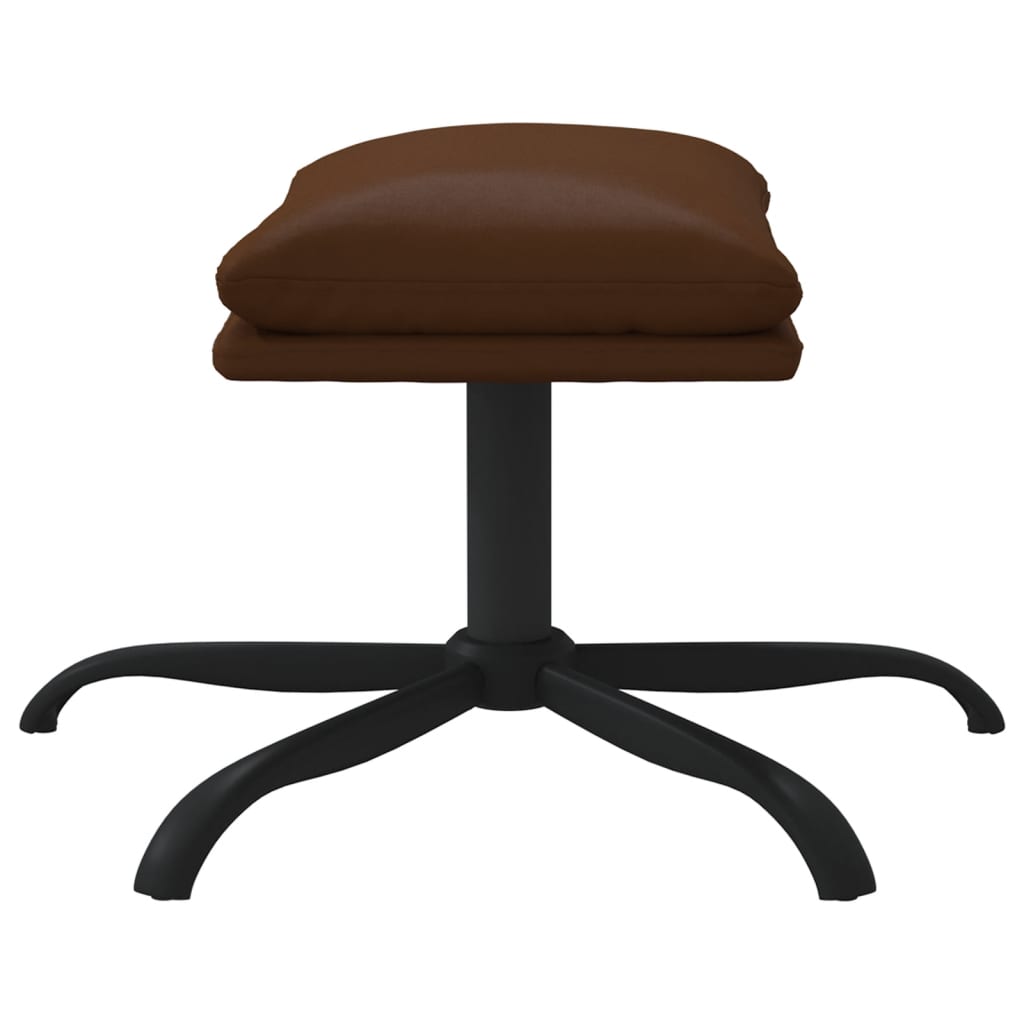 vidaXL Taburet, maro, 45x29,5x36 cm, piele ecologică lucioasă vidaXL Taburet, maro, 45x29,5x36 cm, piele ecologică lucioasă