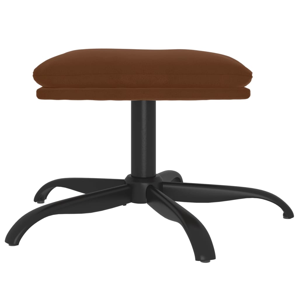 vidaXL Taburet, maro, 60x60x36 cm, microfibră vidaXL Taburet, maro, 60x60x36 cm, microfibră