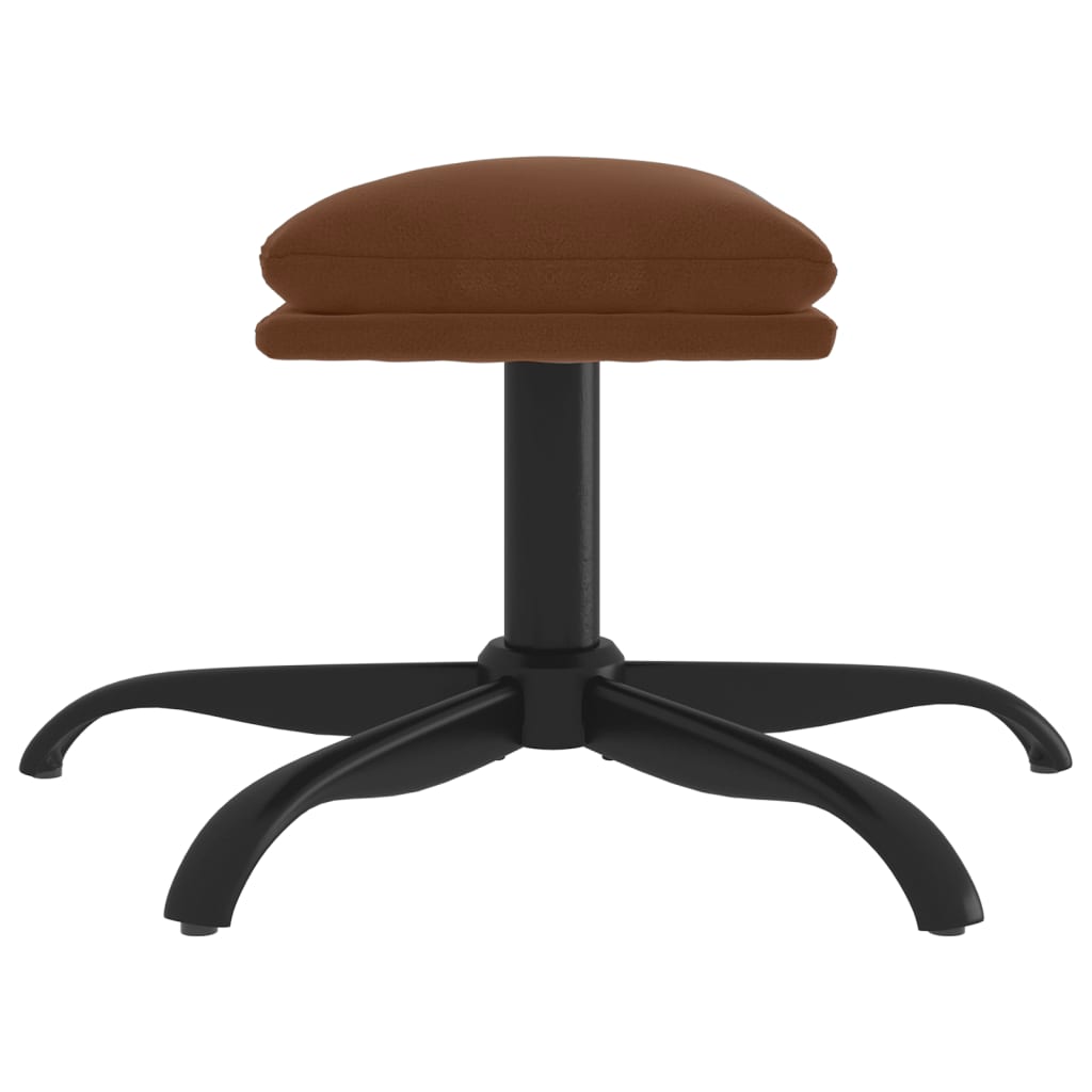 vidaXL Taburet, maro, 60x60x36 cm, microfibră vidaXL Taburet, maro, 60x60x36 cm, microfibră