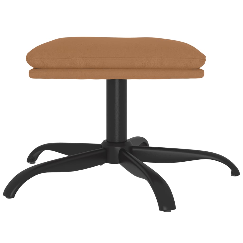 vidaXL Taburet, gri taupe, 60x60x36 cm, microfibră vidaXL Taburet, gri taupe, 60x60x36 cm, microfibră