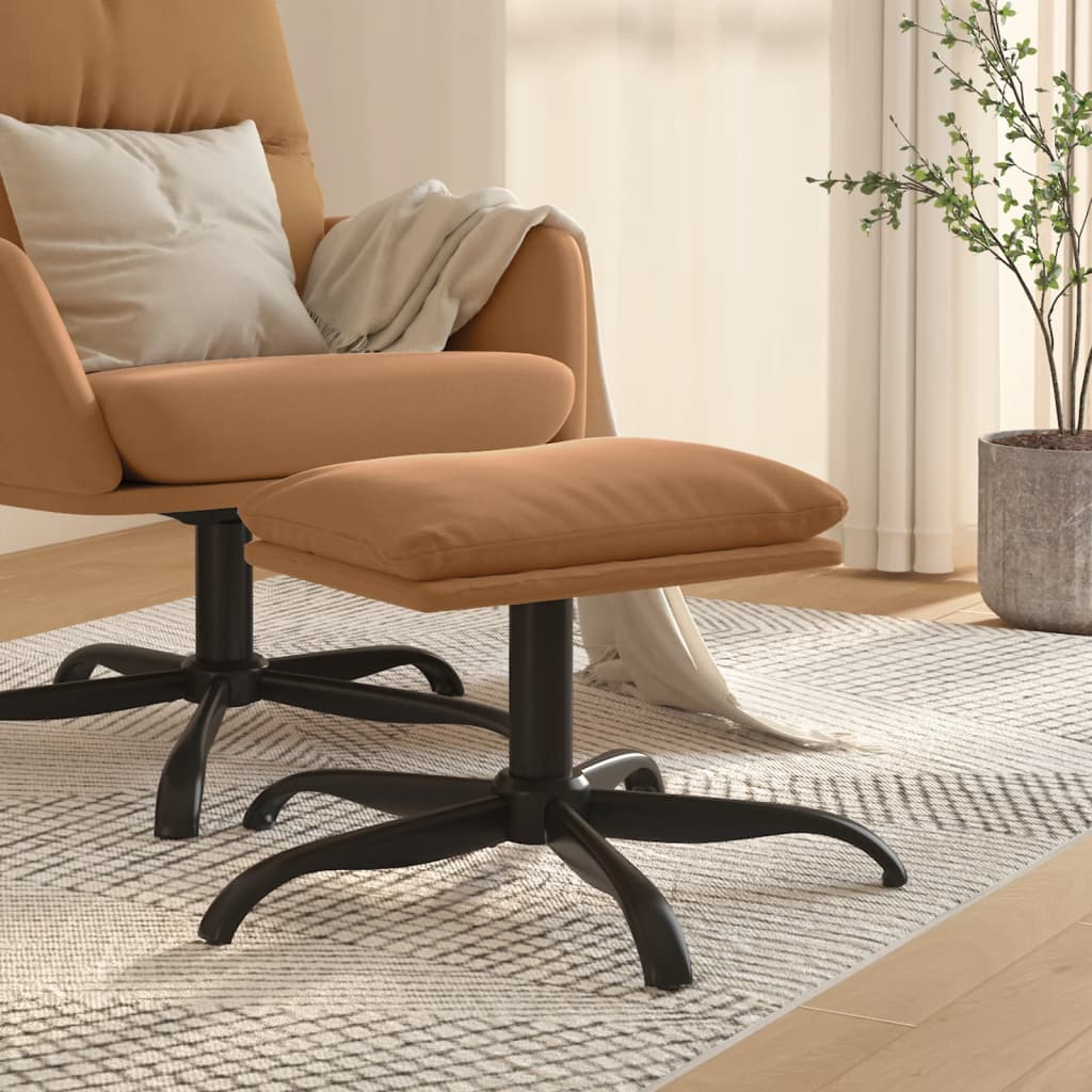 vidaXL Taburet, gri taupe, 60x60x36 cm, microfibră vidaXL Taburet, gri taupe, 60x60x36 cm, microfibră