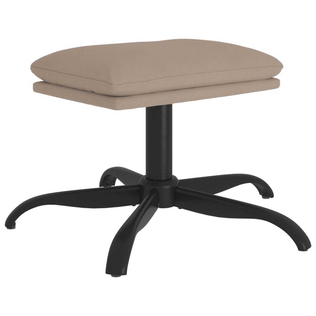 vidaXL Taburet, gri deschis, 60x60x36 cm, microfibră vidaXL Taburet, gri deschis, 60x60x36 cm, microfibră