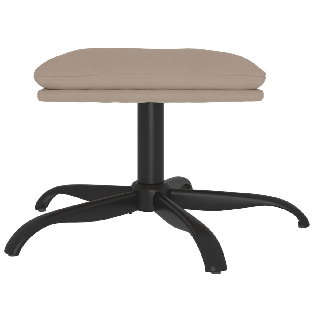 vidaXL Taburet, gri deschis, 60x60x36 cm, microfibră vidaXL Taburet, gri deschis, 60x60x36 cm, microfibră