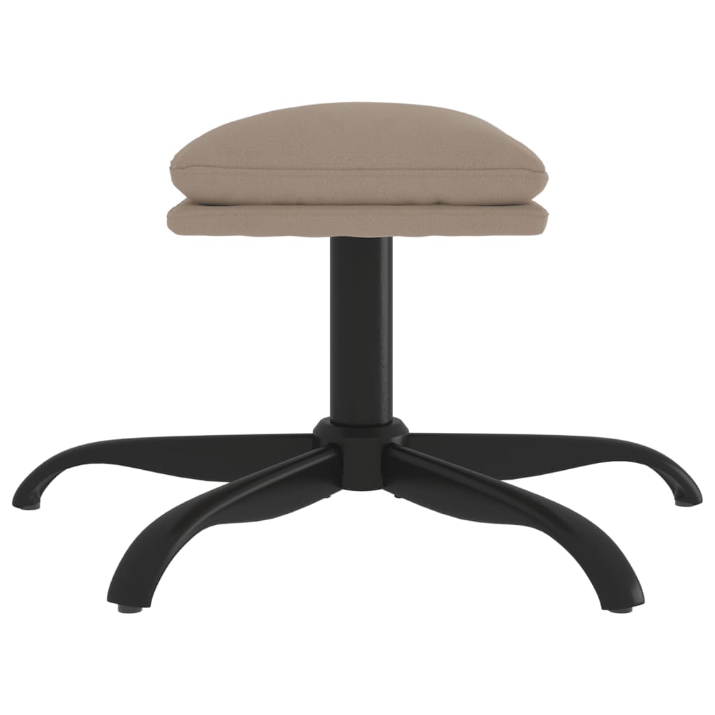 vidaXL Taburet, gri deschis, 60x60x36 cm, microfibră vidaXL Taburet, gri deschis, 60x60x36 cm, microfibră