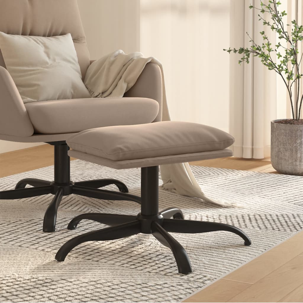vidaXL Taburet, gri deschis, 60x60x36 cm, microfibră vidaXL Taburet, gri deschis, 60x60x36 cm, microfibră