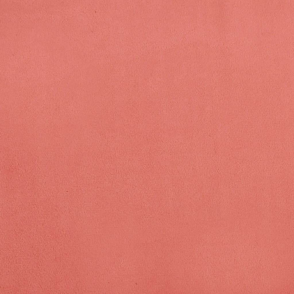 vidaXL Taburet, roz, 60x60x36 cm, catifea vidaXL Taburet, roz, 60x60x36 cm, catifea