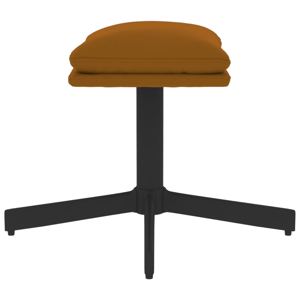 vidaXL Taburet, maro, 60x60x36 cm, catifea vidaXL Taburet, maro, 60x60x36 cm, catifea