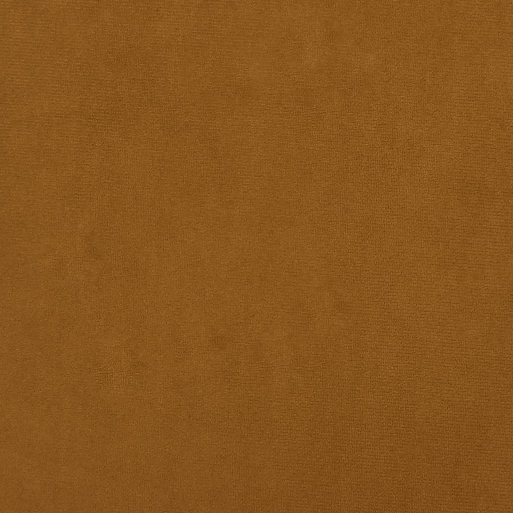 vidaXL Taburet, maro, 60x60x36 cm, catifea vidaXL Taburet, maro, 60x60x36 cm, catifea