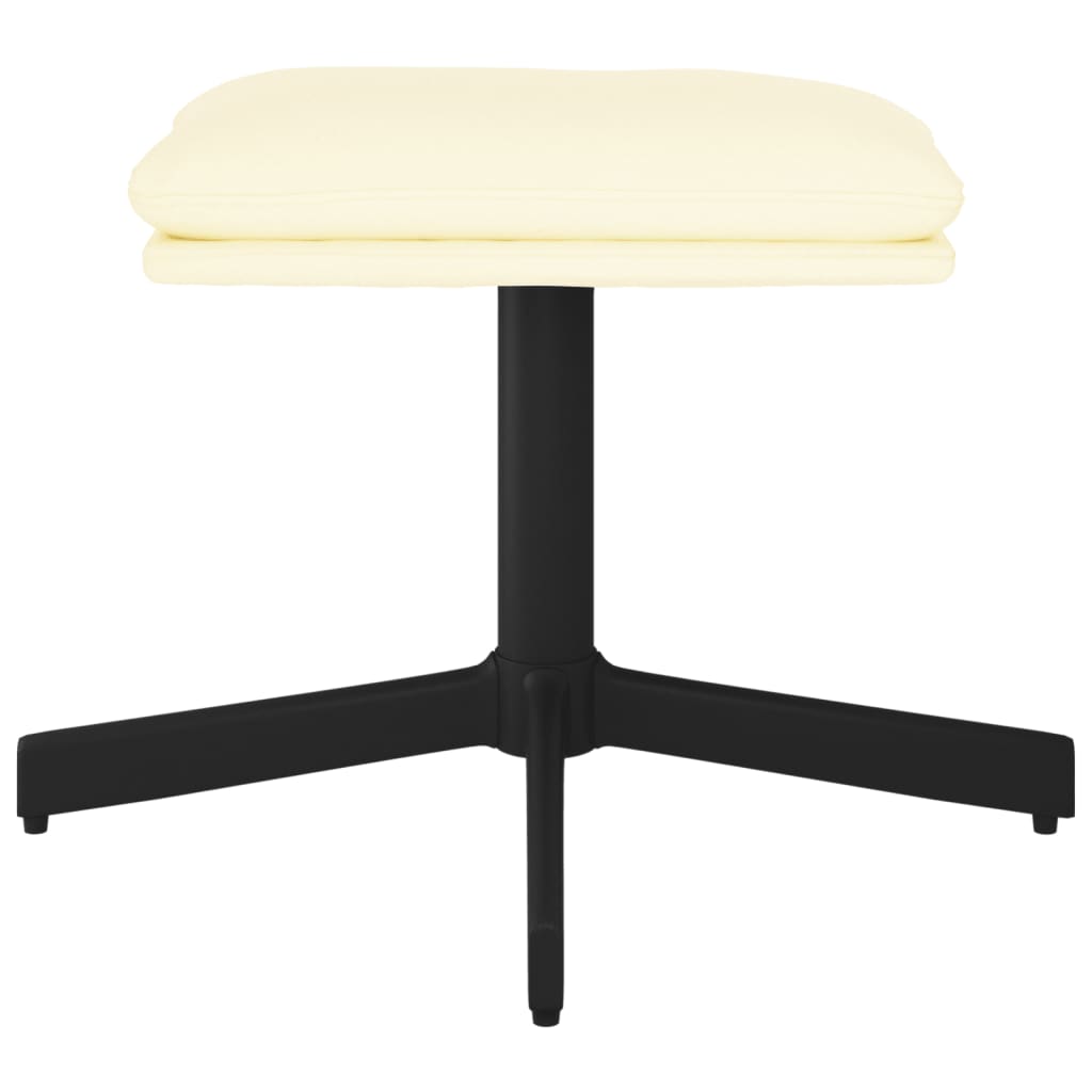 vidaXL Taburet, crem, 60x60x36 cm, piele ecologică vidaXL Taburet, crem, 60x60x36 cm, piele ecologică
