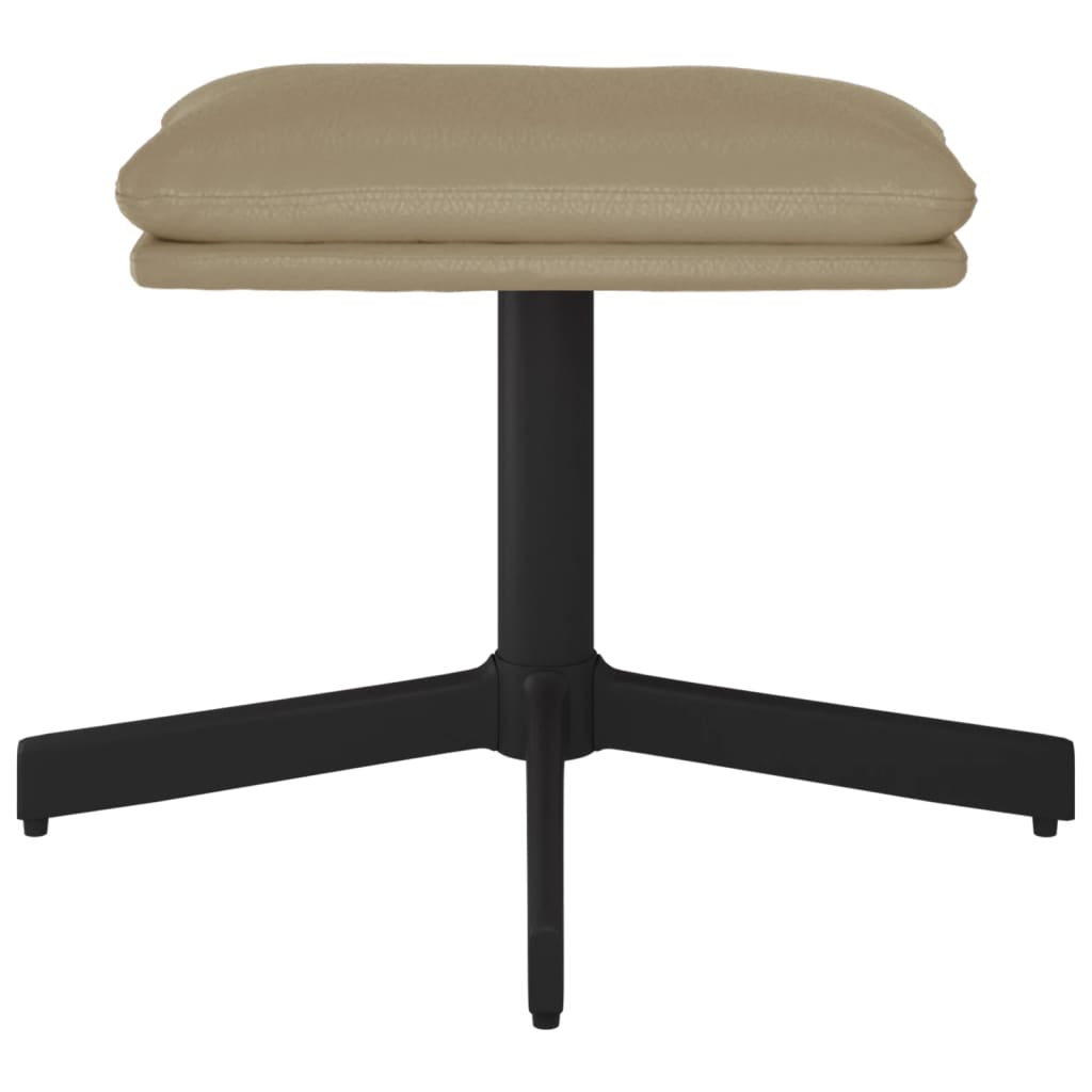 vidaXL Taburet, cappuccino, 60x60x36 cm, piele ecologică vidaXL Taburet, cappuccino, 60x60x36 cm, piele ecologică