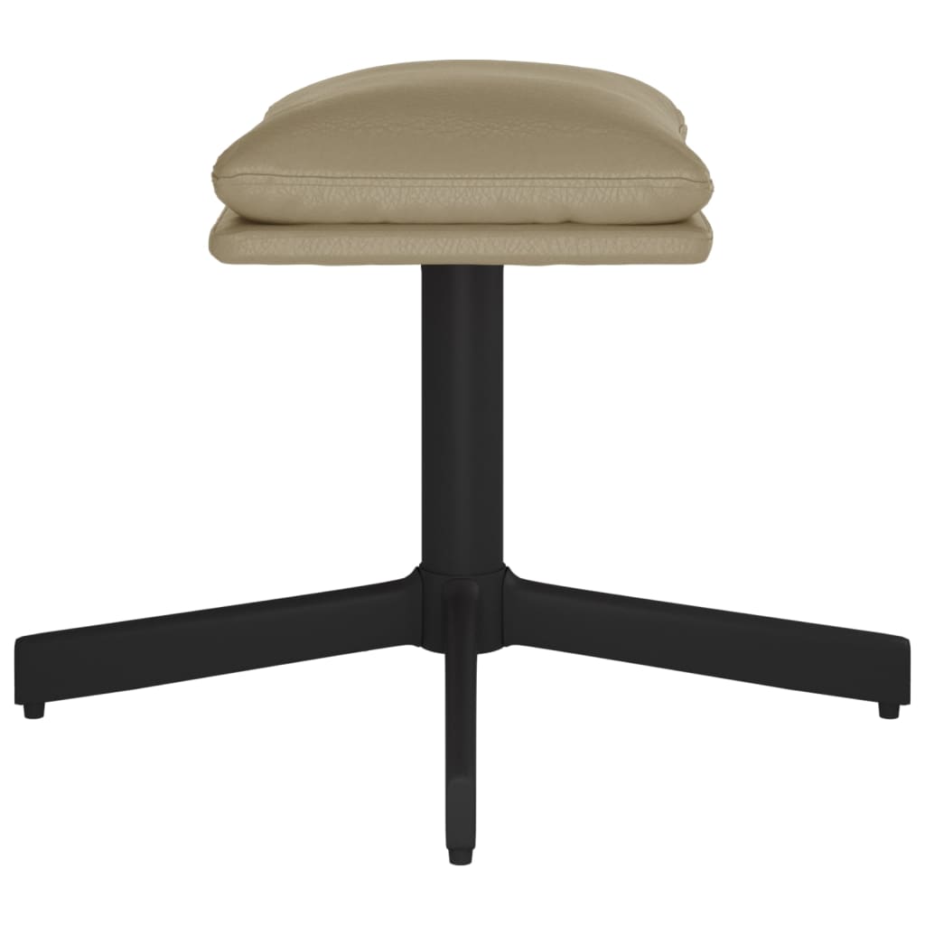 vidaXL Taburet, cappuccino, 60x60x36 cm, piele ecologică vidaXL Taburet, cappuccino, 60x60x36 cm, piele ecologică