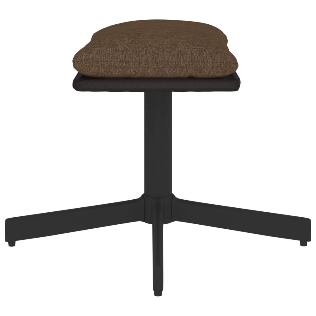 vidaXL Taburet, maro, 60x60x36 cm, textil și piele ecologică vidaXL Taburet, maro, 60x60x36 cm, textil și piele ecologică