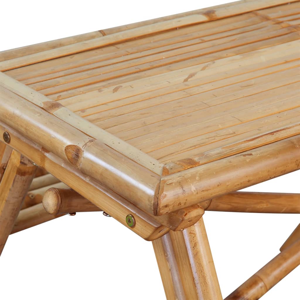 vidaXL Masă de picnic, 115x115x81 cm, bambus