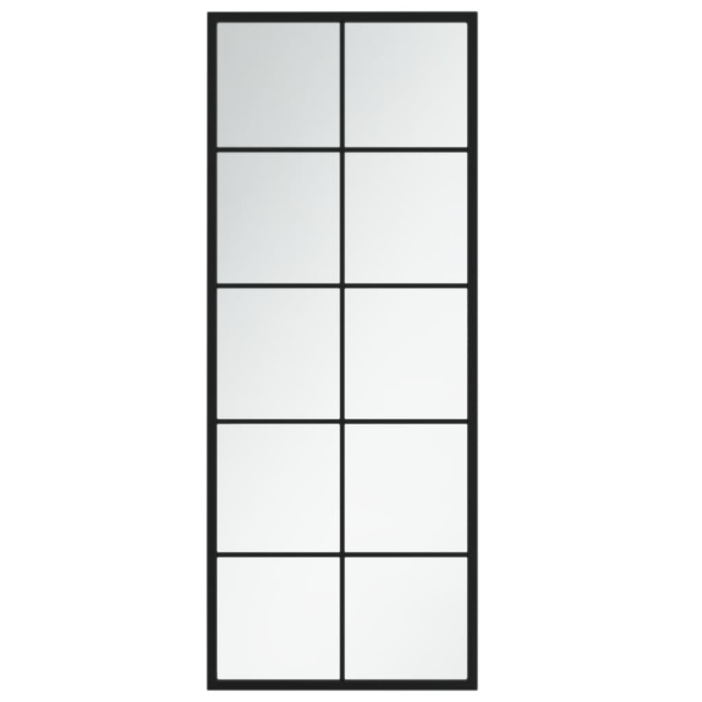 vidaXL Oglindă de perete, negru, 100x40 cm, metal vidaXL Oglindă de perete, negru, 100x40 cm, metal