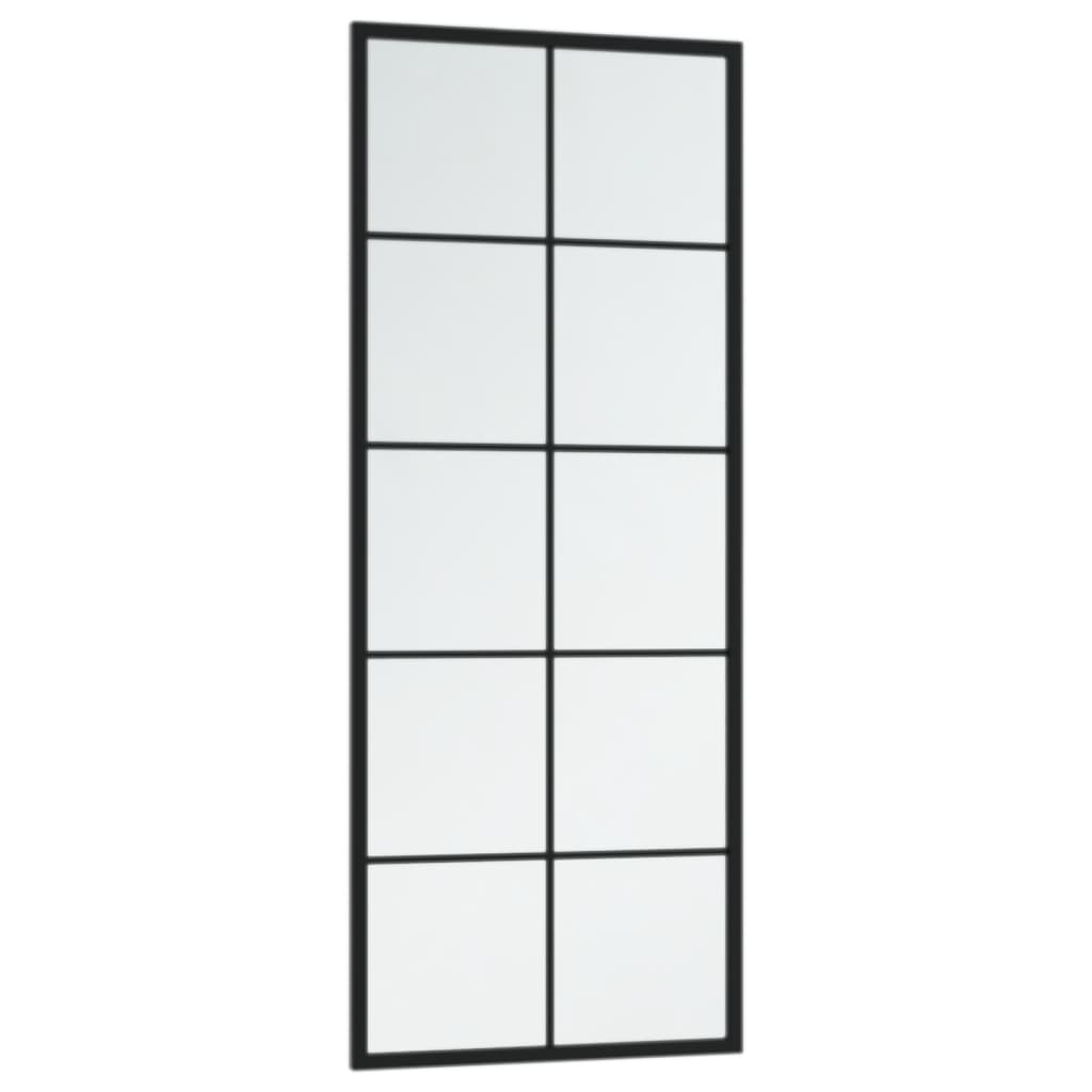 vidaXL Oglindă de perete, negru, 100x40 cm, metal vidaXL Oglindă de perete, negru, 100x40 cm, metal