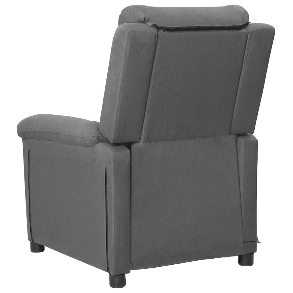 vidaXL Fotoliu de masaj, gri deschis, material textil vidaXL Fotoliu de masaj, gri deschis, material textil
