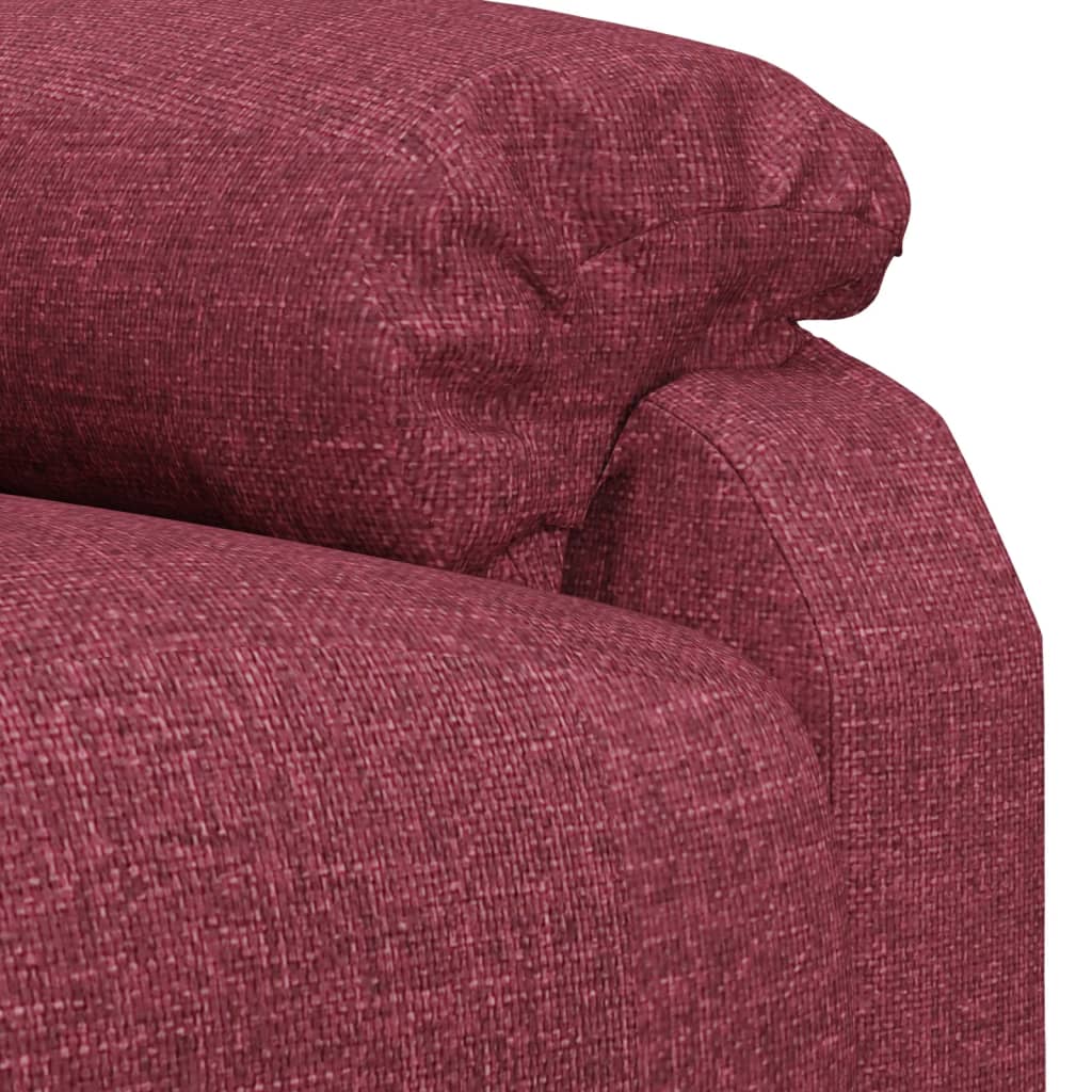 vidaXL Fotoliu rabatabil, roșu vin, material textil vidaXL Fotoliu rabatabil, roșu vin, material textil